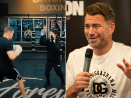 Nate Diaz footage convinces Eddie Hearn that Jake Paul fight is a mismatch as boxing promoter makes KO prediction