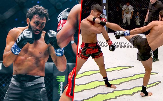 Chingiz Allazov connected with lightning question mark kick against Superbon